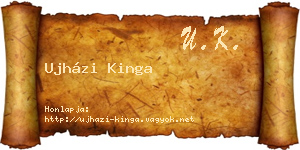 Ujházi Kinga névjegykártya